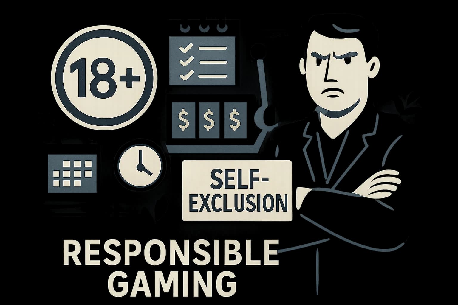 18+ ribbon and safety shield — Responsible Gambling in Poland